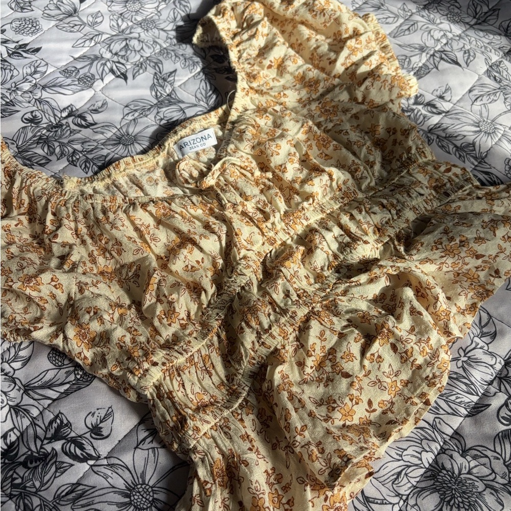 Arizona Yellow Floral Shirt